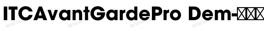ITCAvantGardePro Dem字体转换